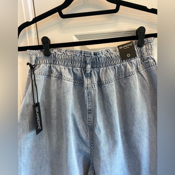 BLANK NYC 🛍️💕💞STAND STRONG Women's Paperbag Wide Leg Jean- NWT -Size L - Picture 9 of 12
